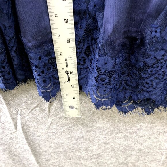 NWT L'atiste Sleepless Night Dress Womens S Blue Lace Cami Mini Slip Dress - Picture 5 of 11